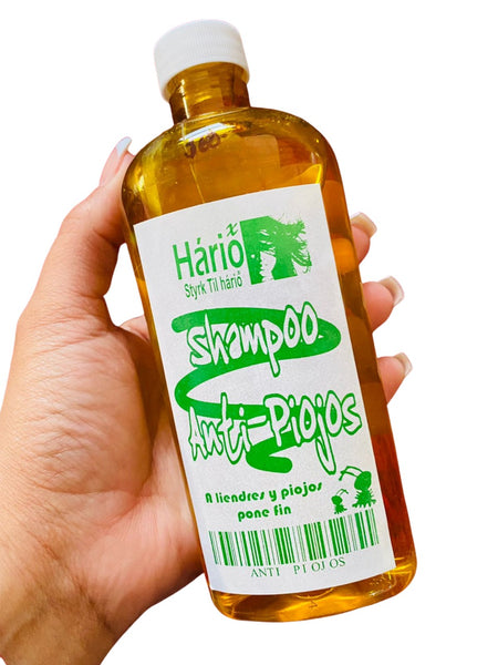 Shampoo anti piojos marca Hario
