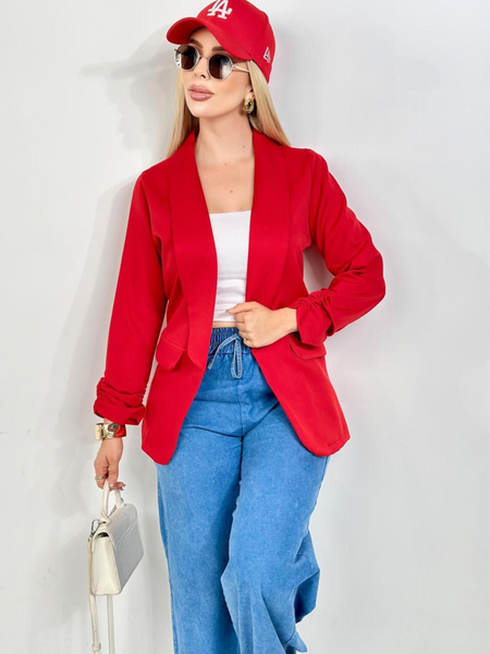 Saco de vestir manga 3/4 Rojo