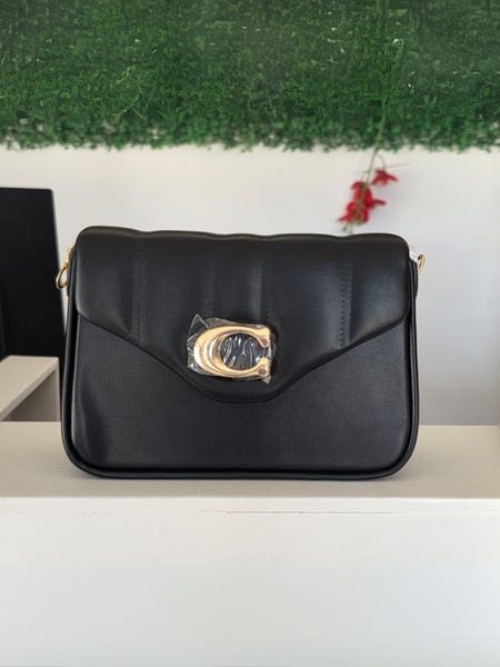 Bolsa crossbody coach lisa negra