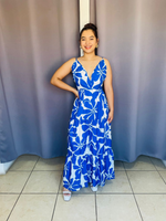 Vestido de tirantes con estampado floral