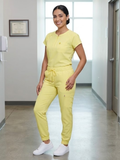 Set quirúrgico koi smiley amarillo jogger