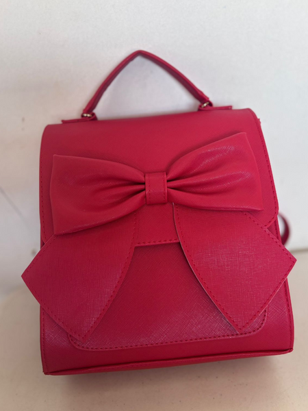 Bolsa roja con moño grande