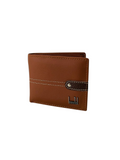 Cartera de caballero lisa de piel imperial café claro