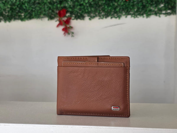 Cartera de caballero con tarjetero de piel Café