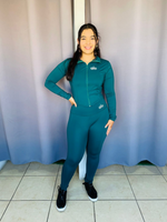 Conjunto deportivo liso Alo verde