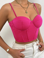 Top de tirantes con copas magenta