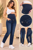 Pantalon de maternidad de mezclilla obscura
