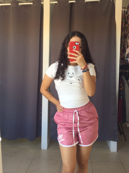Short sales adidas rosa
